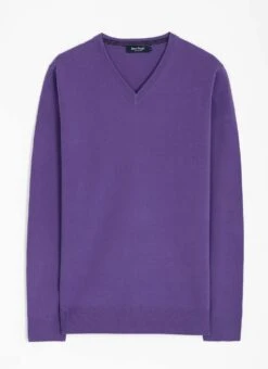 Fine Knit V Neck Jumper