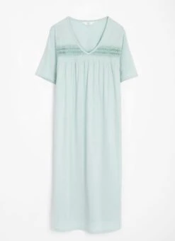Cotton Rich Lace Trim Nightdress 10 Cotton Rich Lace Trim Nightdress -EWM Store 63222pvl 485fab3210cc449