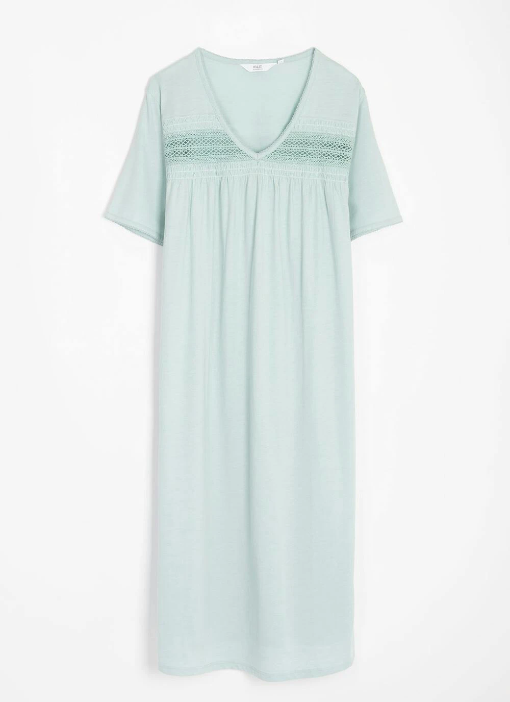 Cotton Rich Lace Trim Nightdress 5 Cotton Rich Lace Trim Nightdress - Image 3