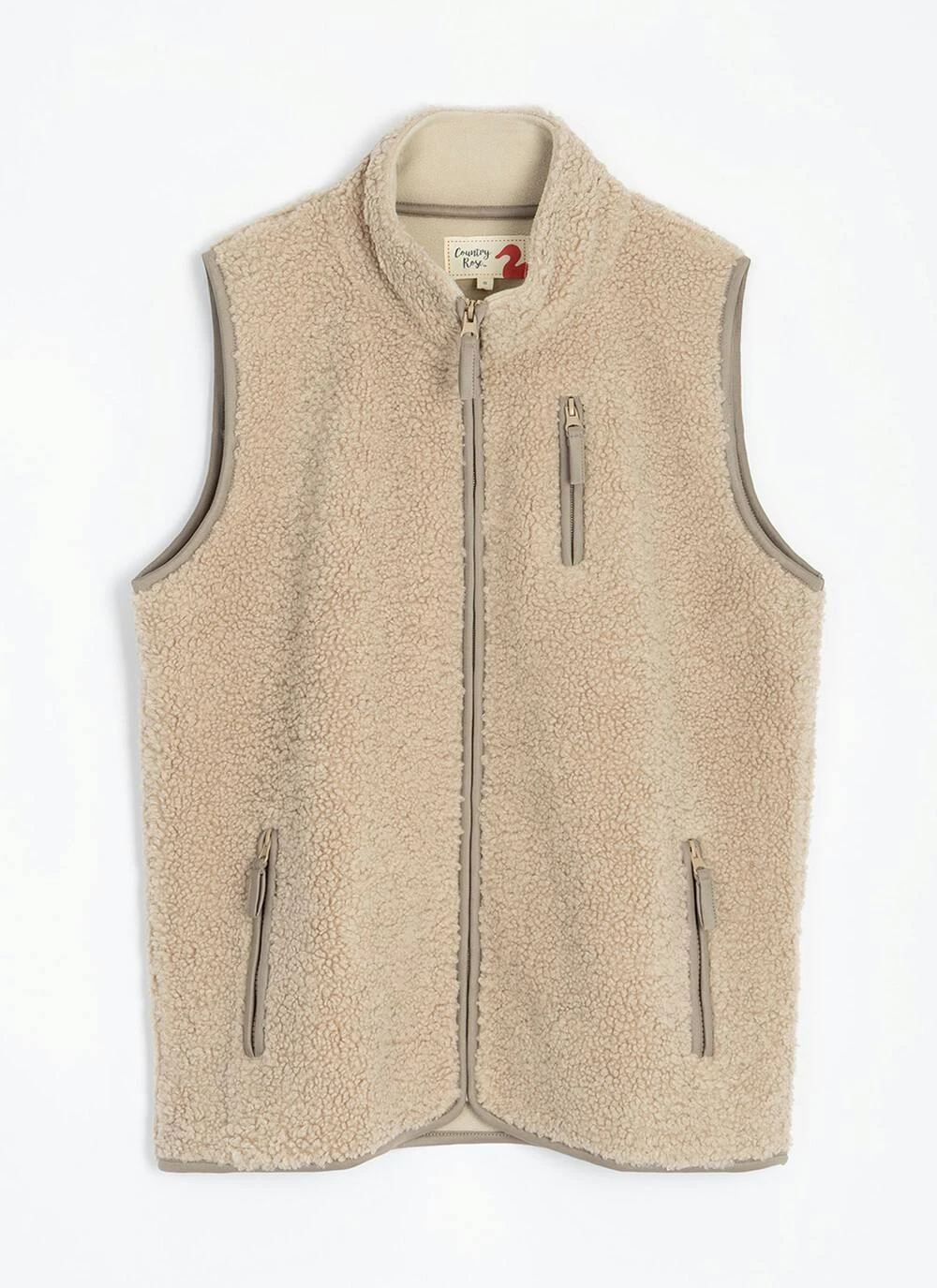 Borg Funnel Neck Gilet 5 Borg Funnel Neck Gilet - Image 3