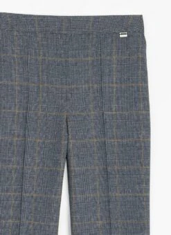 Comfort Fit Woven Check Trousers -EWM Store 63386pvl 4c630fcf292ea14