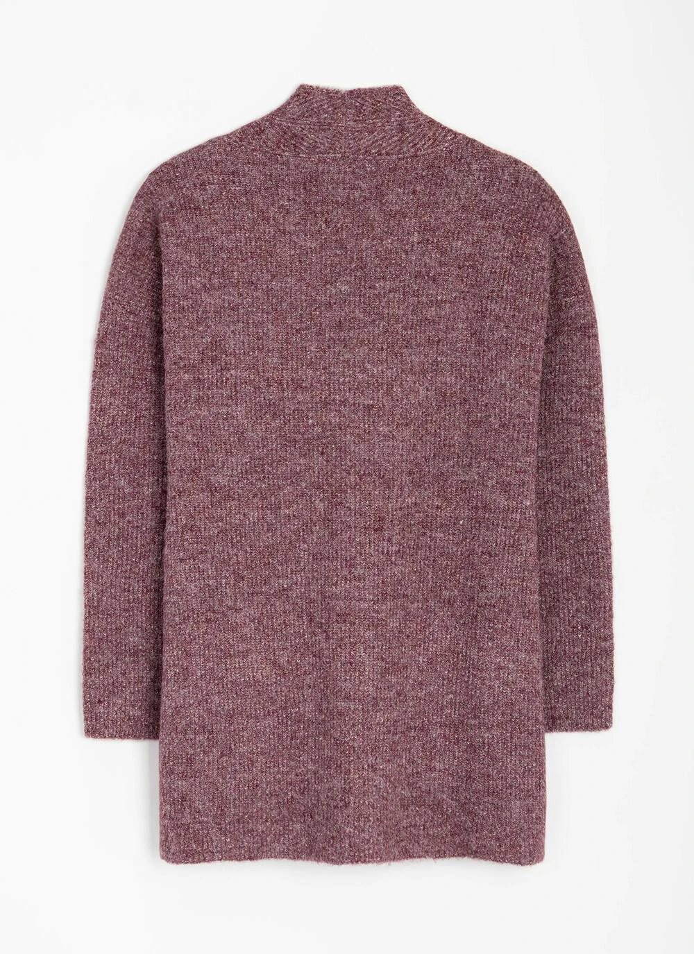 Wool Blend Ribbed Edge To Edge Cardigan 8 Wool Blend Ribbed Edge To Edge Cardigan - Image 6