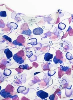 Textured Ruched Neck Print Top 11 Textured Ruched Neck Print Top -EWM Store 63576pvl 61a152d93bbc3b3