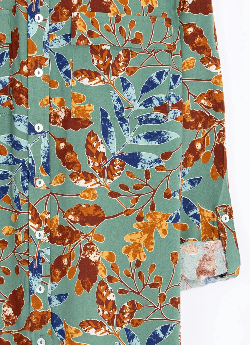 Collared Printed Pocket Shirt 5 Collared Printed Pocket Shirt - Image 3