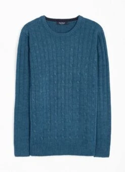 Cable Knit Crew Neck Jumper