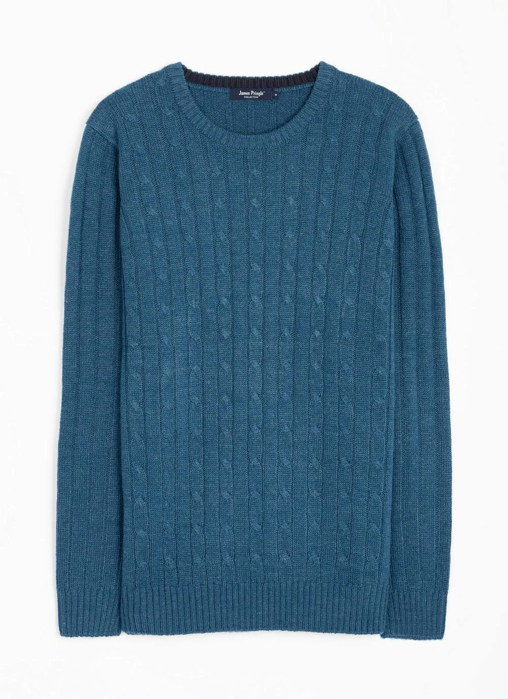 Cable Knit Crew Neck Jumper 3 Cable Knit Crew Neck Jumper