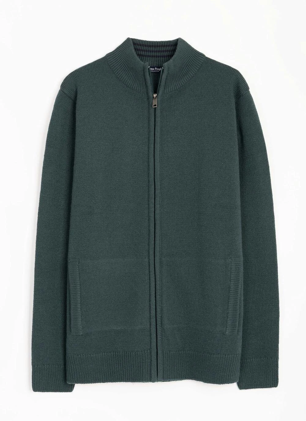 Textured Knit Zip Through Cardigan 3 Textured Knit Zip Through Cardigan