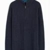 Textured Cable Knit Zip Neck Jumper 1 Textured Cable Knit Zip Neck Jumper -EWM Store 63868pvl 048434533e1815d