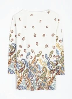 Pure Cotton Jersey Border Print Top 13 Pure Cotton Jersey Border Print Top -EWM Store 63903pvl a524bcad8cea53b