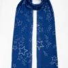 Lightweight Foil Star Scarf -EWM Store 63945pvl 87689f910095412