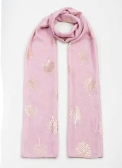 Lightweight Foil Mulberry Tree Scarf
