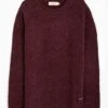 Textured Nep With Wool Crew Neck Jumper -EWM Store 64081pvl 3c043021c5646d7