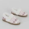 Comfy Faux Fur Lined Fair Isle Full Slippers -EWM Store 64542pvl 52070e6c8c4fb81