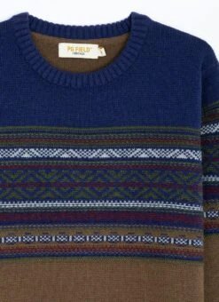 Fairisle Yoke Crew Neck Jumper With Wool 7 Fairisle Yoke Crew Neck Jumper With Wool -EWM Store 65218pvl 90ca1919e03f543