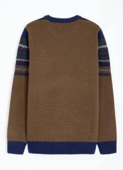 Fairisle Yoke Crew Neck Jumper With Wool 8 Fairisle Yoke Crew Neck Jumper With Wool -EWM Store 65233pvl 8727db9075ba9be