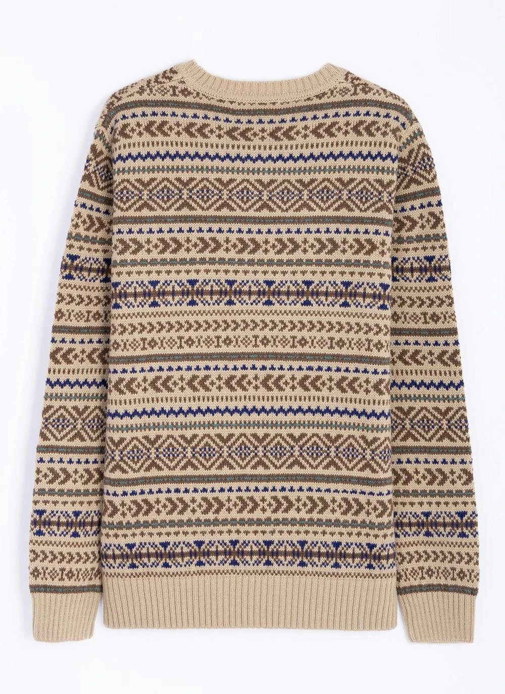 Fairisle Crew Neck Jumper With Wool 6 Fairisle Crew Neck Jumper With Wool - Image 4