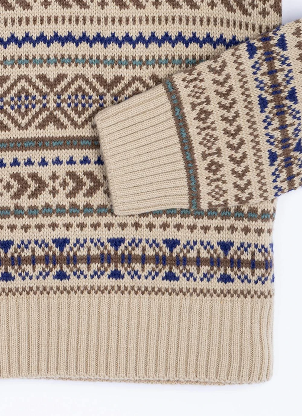 Fairisle Crew Neck Jumper With Wool 5 Fairisle Crew Neck Jumper With Wool - Image 3