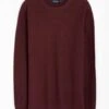 Cotton Rich Crew Neck Textured Jumper -EWM Store 65273pvl 12c8cd8b781323d