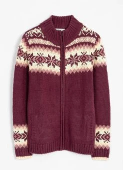 Fairisle Funnel Neck Cardigan 10 Fairisle Funnel Neck Cardigan -EWM Store 65570pvl e77ae6f0c1f3ad2