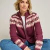 Fairisle Funnel Neck Cardigan -EWM Store 65706pvl b8c59c02f636972