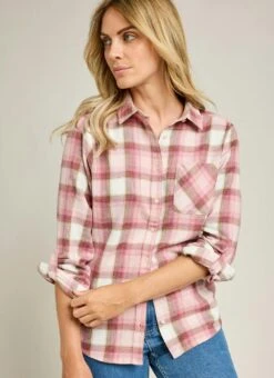 Pure Cotton Brushed Checked Shirt