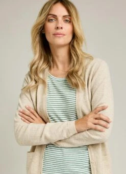 Merino Wool V Neck Cardigan