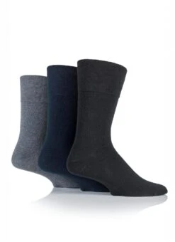 3 Pack Navy Diabetic Socks