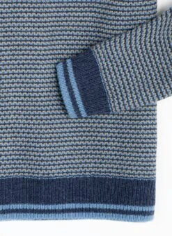 Striped Textured Knit Crew Neck Jumper 14 Striped Textured Knit Crew Neck Jumper -EWM Store 65952pvl 629b9e63540fdc7