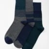 3pk Comfort Top Cotton Rich Stripe Socks -EWM Store 66040pvl 85dd2afc2c1918d