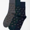 3pk Comfort Top Cotton Rich Stag Socks -EWM Store 66051pvl 1f9b7ef24289547