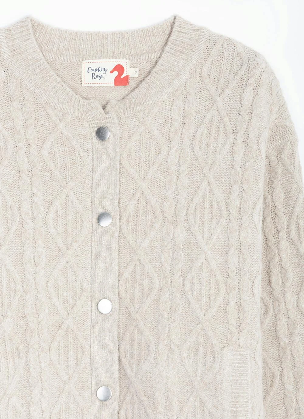 Cable Knit Bomber Cardigan 4 Cable Knit Bomber Cardigan - Image 2