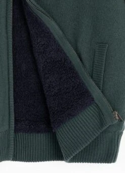 Textured Knit Faux Fur Lined Cardigan -EWM Store 66227pvl 0cb02d3c5fd505f