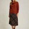 Warm Handle Checked Midi Skirt -EWM Store 66494pvl d60acf50f2a5854