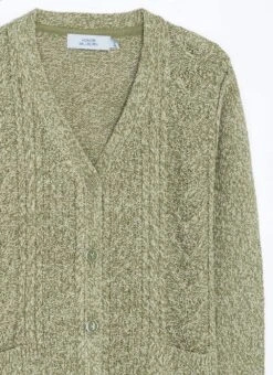 Cable Knit V-Neck Cardigan -EWM Store 66673pvl 1258e357def7c88