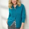Cable Edge Knit High Neck Cardigan -EWM Store 66720pvl 042da0b129ab25f