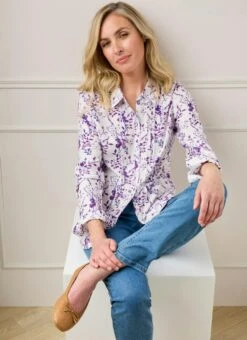 Easy Care Pintuck Blouse