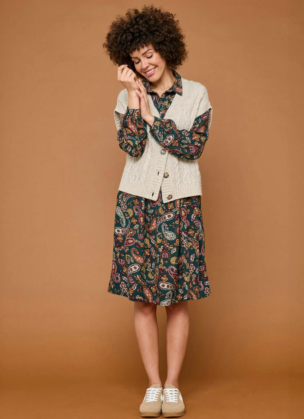 Printed Midi Shirt Dress 4 Printed Midi Shirt Dress - Image 2