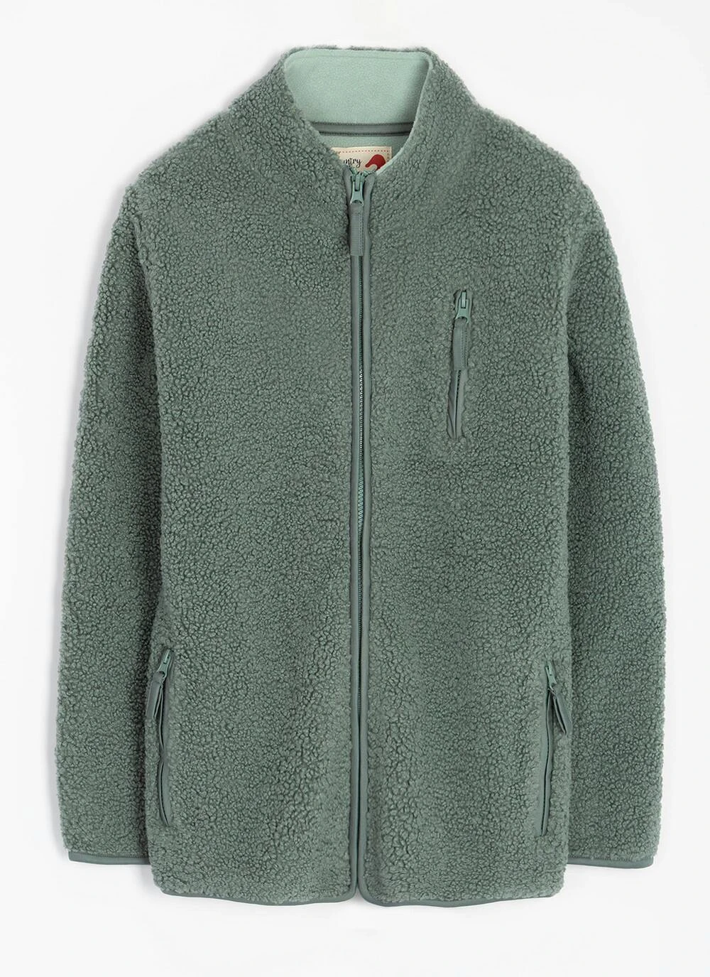 Borg Funnel Neck Relaxed Jacket 5 Borg Funnel Neck Relaxed Jacket - Image 3