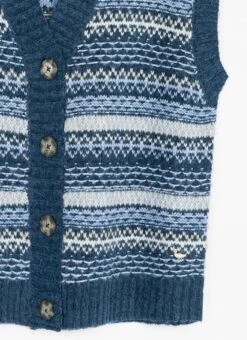 Soft Touch Relaxed Fairisle Waistcoat -EWM Store 66916pvl 20ef3ace8461638