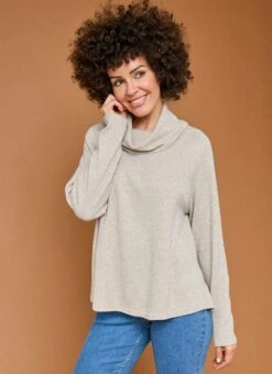 Cowl Neck Jersey Top