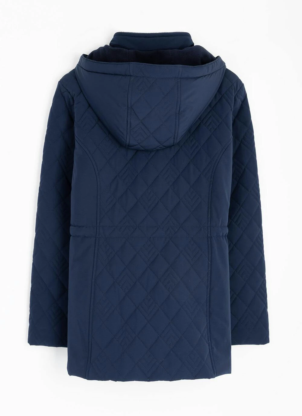 Diamond Quilted Coat With Detachable Hood 5 Diamond Quilted Coat With Detachable Hood - Image 3