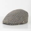 Wool Blend Tweed Flat Cap - Hounds Tooth Check -EWM Store 67376pvl 053a72e7f62c774