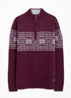 Fairisle Zip Neck Jumper 10 Fairisle Zip Neck Jumper -EWM Store 67561pvl edf4778c29aa074