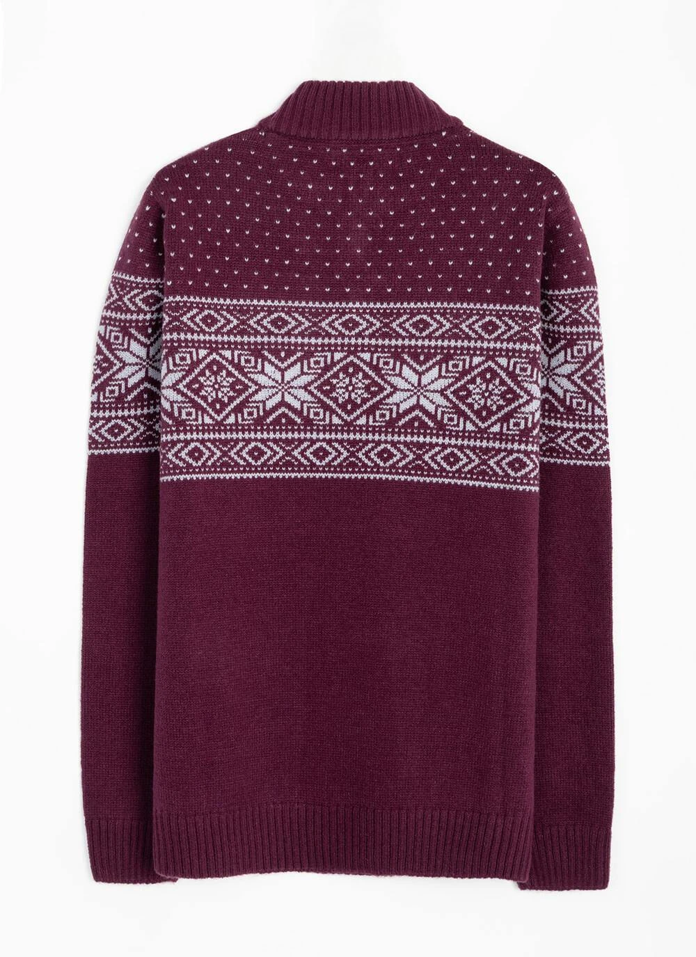 Fairisle Zip Neck Jumper 8 Fairisle Zip Neck Jumper - Image 6