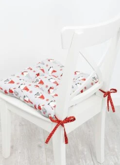 Gonks Print Cotton Grey Seat Pad -EWM Store 67786pvl 1a64d524394f3e1