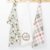 Robin Print Cotton Red 3-Pack Teatowels -EWM Store 67790pvl 3b04dccbaaf2287