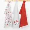 Gonks Print Cotton Grey 3-Pack Teatowels -EWM Store 67797pvl 0c5579bddb15966