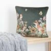 Woodland Animals Print Velvet Green Cushion 2 Woodland Animals Print Velvet Green Cushion -EWM Store 67851pvl 14a4ebf6b00a3a4