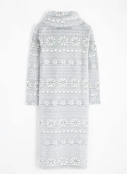 Cosy Fleece Fairisle Cowl Neck Lounger 13 Cosy Fleece Fairisle Cowl Neck Lounger -EWM Store 68125pvl 00befc1ab5b6b7c