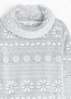 Cosy Fleece Fairisle Cowl Neck Lounger 11 Cosy Fleece Fairisle Cowl Neck Lounger -EWM Store 68126pvl 146892cceb06c51